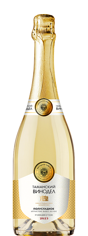 Вино игристое "Таманский Винодел" полусладкое
